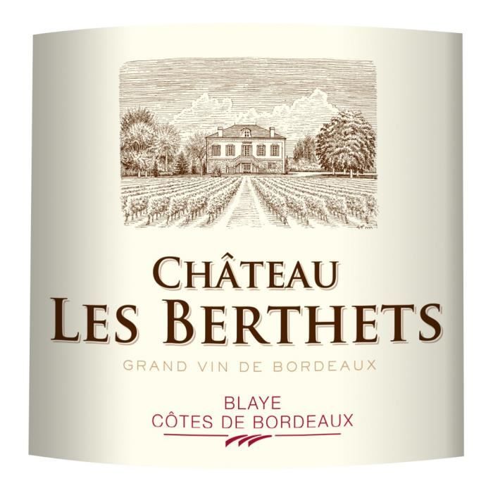 Château Les Berthets 2023 Blaye Côtes de Bordeaux - Vin rouge de Bordeaux