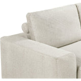 Canapé compressé convertible - 3 places - BERTILLE - Tissu Beige creme - 200 x 98 x 90 cm