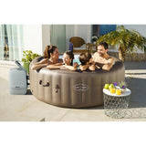 Spa gonflable BESTWAY - Lay-Z-Spa Dominica - 140 airjets - 196 x 71 cm - 4 a 6 places - Rond (couverture, cartouche, 4 appuie-tete)