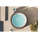 Spa gonflable BESTWAY - Lay-Z-Spa Dominica - 140 airjets - 196 x 71 cm - 4 a 6 places - Rond (couverture, cartouche, 4 appuie-tete)