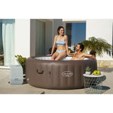 Spa gonflable BESTWAY - Lay-Z-Spa Dominica - 140 airjets - 196 x 71 cm - 4 a 6 places - Rond (couverture, cartouche, 4 appuie-tete)