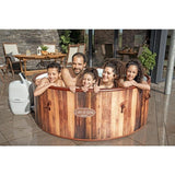 Spa gonflable BESTWAY - Lay-Z-Spa Helsinki - 180 airjets - 180 x 66 cm - 5 a 7 places - Rond (couverture, cartouche, diffuseur)