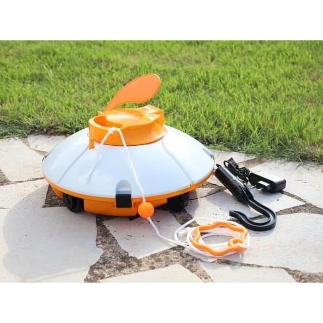 Robot de piscine - Bestway - Frisbee - Autonome - nettoyage fond plat - 5x3m max - Orange