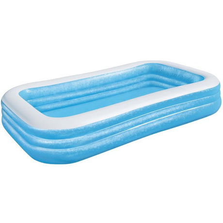 Piscine gonflable de luxe - BESTWAY - Enfant et famille - Bleu - 3 boudins - 305x183x56 cm