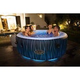 Spa gonflable BESTWAY - Lay-Z-Spa Hollywood - 196 x 66 cm - 4 a 6 places - Rond (Couverture, cartouche, diffuseur, LED...)