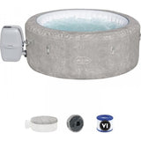 Spa gonflable BESTWAY - Lay-Z-Spa Zurich - 120 airjets - 180 x 66 cm - 4 places - Rond (couverture, cartouche, diffuseur)