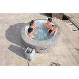 Spa gonflable BESTWAY - Lay-Z-Spa Zurich - 120 airjets - 180 x 66 cm - 4 places - Rond (couverture, cartouche, diffuseur)