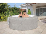 Spa gonflable BESTWAY - Lay-Z-Spa Zurich - 120 airjets - 180 x 66 cm - 4 places - Rond (couverture, cartouche, diffuseur)
