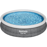 Kit Piscine hors sol autoportante BESTWAY - Fast Setô - 366x76cm - Ronde (LivrÈe avec une pompe et cartouche de filtration)