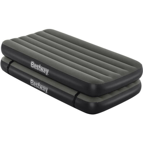 Lit 3 en 1 - BESTWAY - Airbed Tritech™ Connect and Rest™ - Lits jumeaux, lit surélevé, lit king size - 188 x 99 x 25 cm - 150 kg