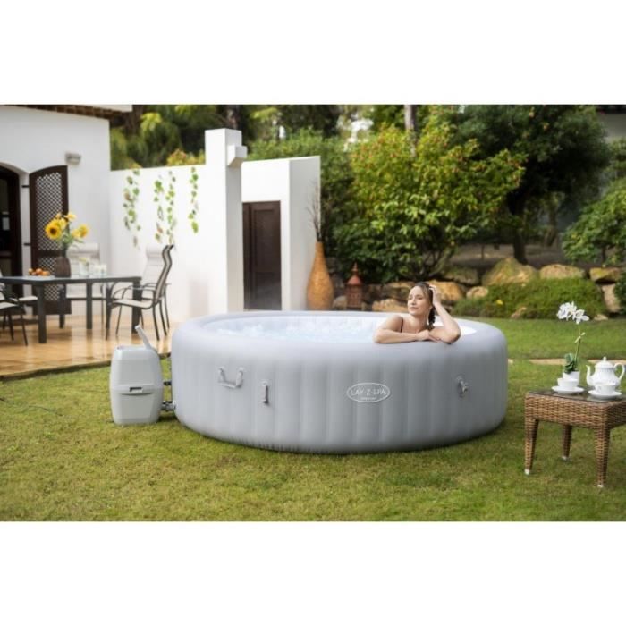 Spa gonflable BESTWAY - Lay-Z-Spa Grenada - 236 x 71 cm - 6 a 8 places - Rond (LivrÈ avec couverture, cartouche et diffuseur)