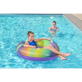 Bouée gonflable - BESTWAY - Rainbow - Diametre 119 cm - Multicolore - Pour enfants a partir de 6 ans