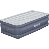 Lit gonflable - BESTWAY - 6713G - Tritech - 1 place, 191 x 97 x 51 cm, pompe électrique intégrée, cadre de lit