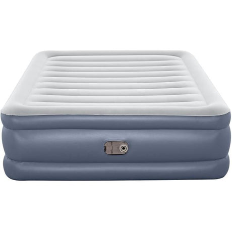 Lit gonflable - BESTWAY - 6713I - Tritech™ - 2 places, 203 x 152 x 51 cm, pompe électrique intégrée, cadre de lit