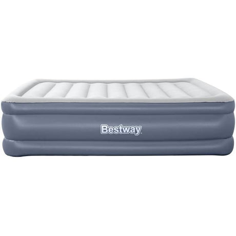 Lit gonflable - BESTWAY - 6713I - Tritech™ - 2 places, 203 x 152 x 51 cm, pompe électrique intégrée, cadre de lit