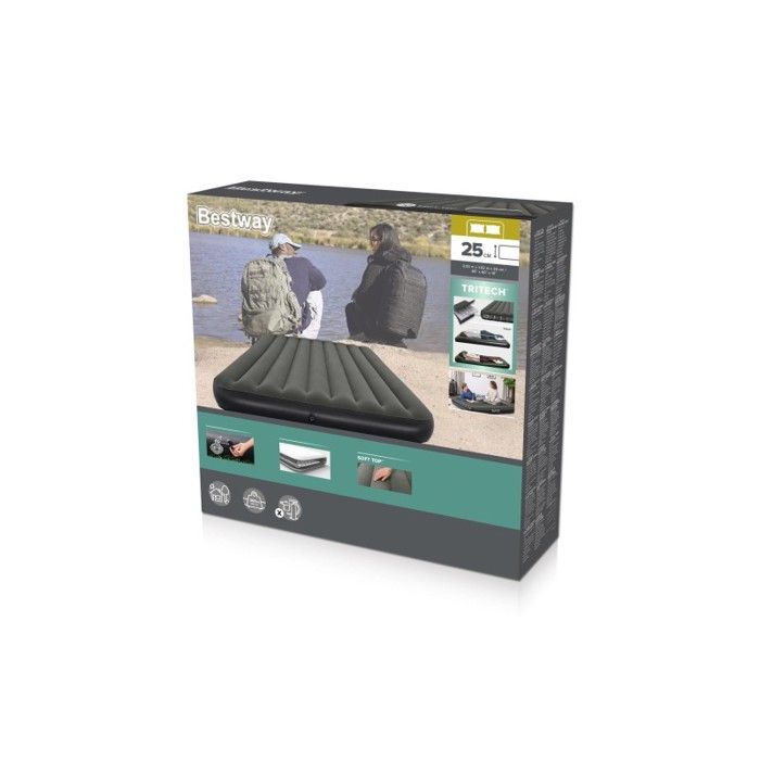 Matelas gonflable - Bestway - Tritech - 2 places - 2,03 m x 1,52 m - Noir