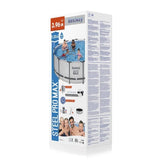 Kit Piscine hors sol tubulaire BESTWAY - Steel Pro Max - 396 x 122 cm - Ronde (Inclus pompe, echelle, bache et cartouche)
