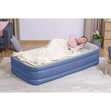 Lit gonflable - BESTWAY - 67628 - 1 place - 191 x 97 x 46 cm, pompe électrique intégrée, cadre de lit