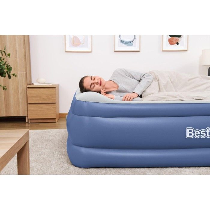 Lit gonflable - Bestway - Tritech - 152 x 203 x 46 cm - 2 places - Pompe intégrée