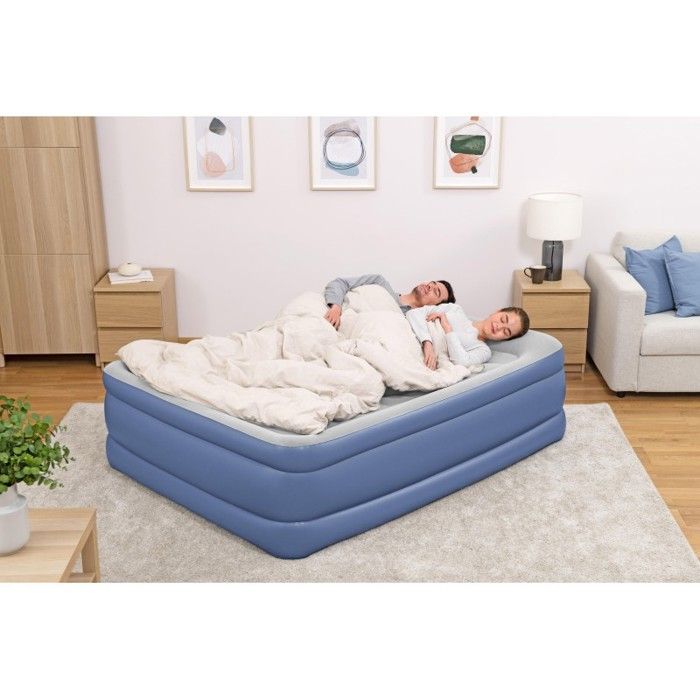 Lit gonflable - Bestway - Tritech - 152 x 203 x 46 cm - 2 places - Pompe intégrée