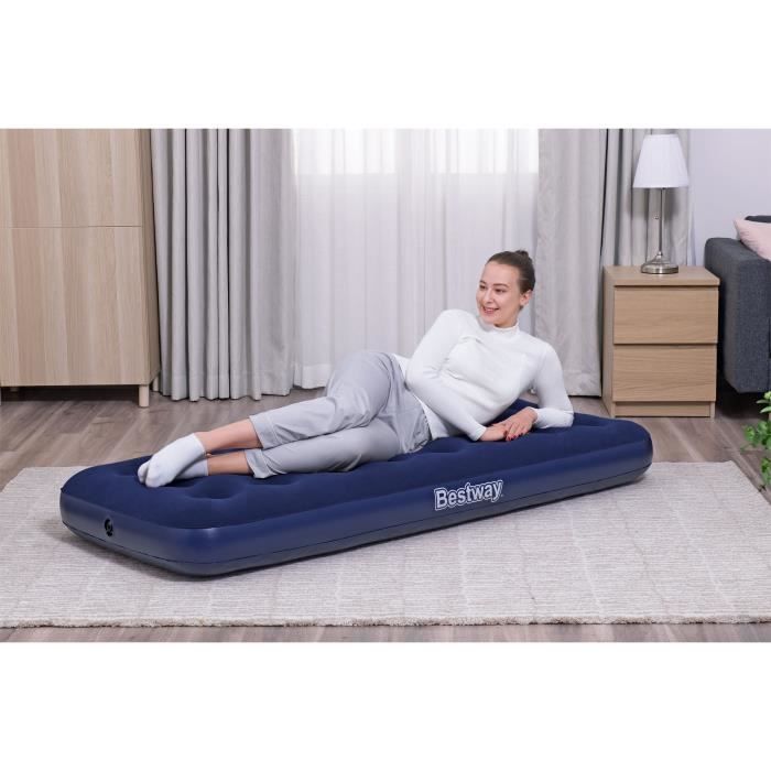 Matelas gonflable camping - BESTWAY - 1 place - 185 x 76 x 22 cm
