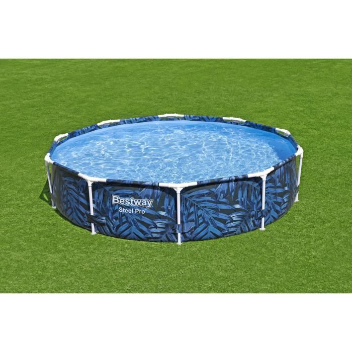 Piscine hors sol tubulaire BESTWAY - Steel Pro - 305 x 66 cm - Ronde