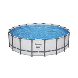 Kit Piscine hors sol tubulaire BESTWAY - Steel Pro Max - 549 x 132 cm - Rectangulaire (Inclus filtre a cartouche + Èchelle + b‚che)