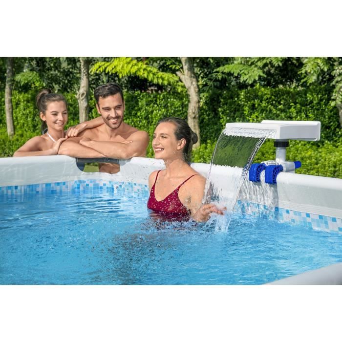 Fontaine cascade - Bestway - Pour piscine hors sol - Avec LED