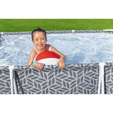 Piscine hors sol tubulaire BESTWAY - Steel Proô - 366 x 201 x 66 cm - Rectangulaire - dÈcor graphique