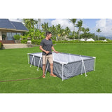 Piscine hors sol tubulaire BESTWAY - Steel Proô - 366 x 201 x 66 cm - Rectangulaire - dÈcor graphique
