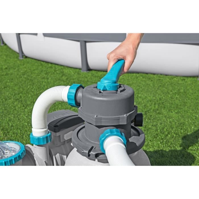 Filtre a sable / pompe de filtration pour piscine jusqu'a 42 m3- Bestway - 6 056 L/h - Avec préfiltre