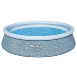 Kit Piscine gonflable BESTWAY -  Fast Set - 457 x 107 cm - Ronde (Filtre a cartouche, échelle, 1 cartouche)