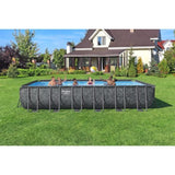 Kit Piscine hors sol tubulaire BESTWAY - APX 365 - 732 x 366 x 132 cm - Rectangulaire (Filtre a sable, 250 g polysphere, échelle, b