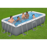 Kit Piscine hors sol tubulaire BESTWAY - Steel Pro Max - 404 x 201 x 100 cm - Rectangulaire (Filtre à cartouche, échelle)