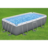 Kit Piscine hors sol tubulaire BESTWAY - Steel Pro Max - 404 x 201 x 100 cm - Rectangulaire (Filtre à cartouche, échelle)