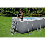 Kit Piscine hors sol tubulaire BESTWAY - Steel Pro Max - 422 x 201 x 122 cm - Rectangulaire (Filtre a cartouche, échelle, 1 cartouch