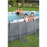 Kit Piscine hors sol tubulaire BESTWAY - Steel Pro MAX - 427 x 250 x 100 cm - Ovale (Avec filtre a cartouche, 1 cartouche et échell