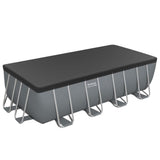 Kit Piscine hors sol tubulaire BESTWAY - Steel Pro Max - 488 x 244 x 122 cm - Rectangulaire (Filtre a cartouche, bâche, échelle)