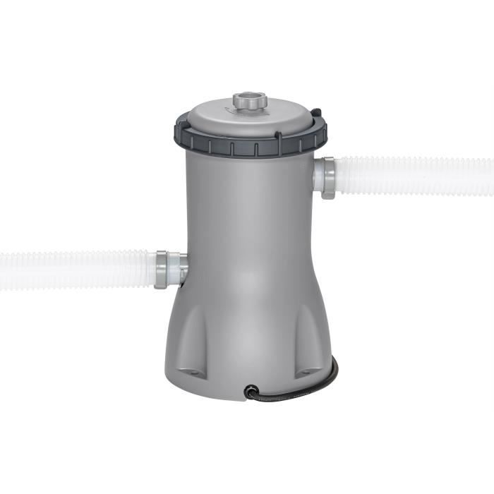 Kit Piscine hors sol tubulaire BESTWAY - Steel Pro Max - 488 x 244 x 122 cm - Rectangulaire (Filtre a cartouche, bâche, échelle)