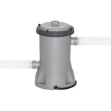 Kit Piscine hors sol tubulaire BESTWAY - Steel Pro MAX- 427 x 250 x 100 cm - Ovale (Filtre a cartouche, échelle, bâche, 1 cartouche