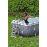 Kit Piscine hors sol tubulaire BESTWAY - Steel Pro Max - 404 x 201 x 100 cm -Rectangulaire (Filtre a cartouche, échelle, 1 cartouche
