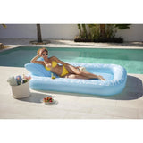 Bouée gonflable - Bestway - matelas de bronzage et piscine Sun-Kissed - 203 x 137 x 25,5 cm - avec oreiller