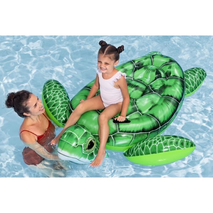 Bouée a chevaucher - Bestway - Tortue - 153 x 140 x 38 cm