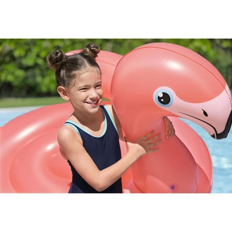 Bouée a chevaucher - Bestway - Flamant rose - 138 x 107 cm