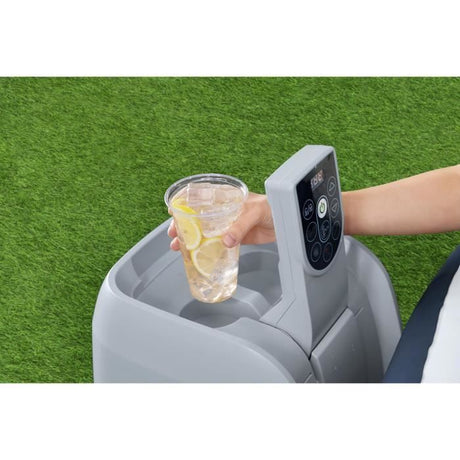 Spa gonflable BESTWAY - Lay-Z-Spa Miami - 120 airjets - 180 x 66 cm - 2 a 4 places - Rond (couverture, cartouche, diffuseur)