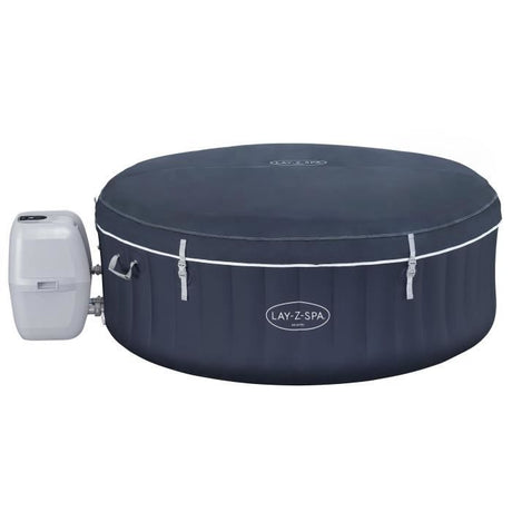 Spa gonflable BESTWAY - Lay-Z-Spa Miami - 120 airjets - 180 x 66 cm - 2 a 4 places - Rond (couverture, cartouche, diffuseur)