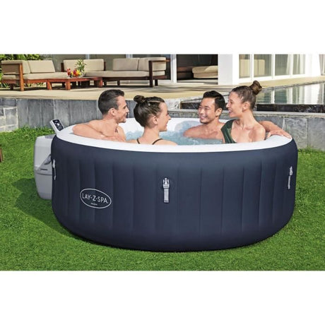 Spa gonflable BESTWAY - Lay-Z-Spa Miami - 120 airjets - 180 x 66 cm - 2 a 4 places - Rond (couverture, cartouche, diffuseur)