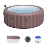 Spa gonflable BESTWAY - Lay-Z-Spa Hawaii - 140 airjets - 196 x 71 cm - 4 a 6 places - Rond (couverture, cartouche, diffuseur)