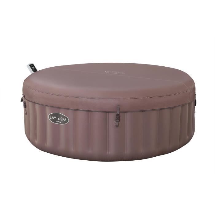 Spa gonflable BESTWAY - Lay-Z-Spa Hawaii - 140 airjets - 196 x 71 cm - 4 a 6 places - Rond (couverture, cartouche, diffuseur)