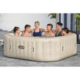 Spa gonflable BESTWAY - Lay-Z-Spa Rome - 180 airjets - 201 x 201 x 71 cm - 5 a 7 places - Carré (couverture, cartouche, diffuseur)